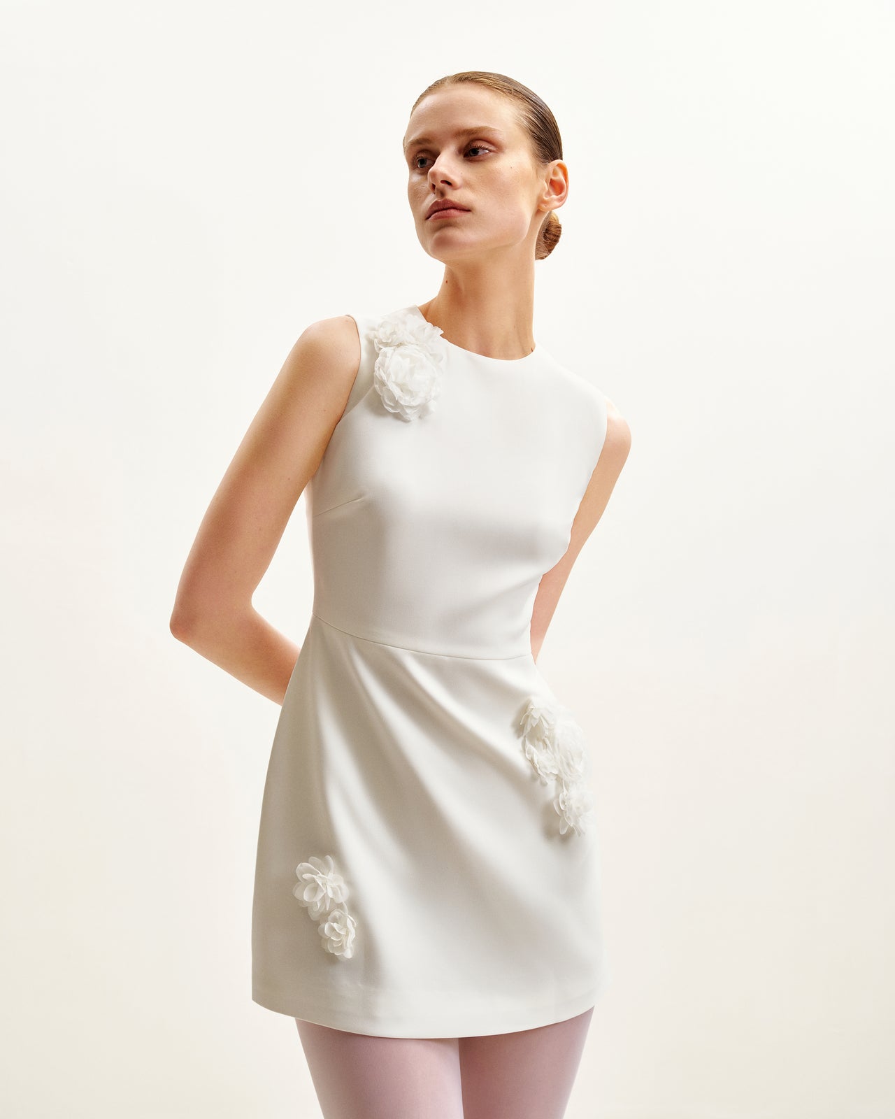 Blooming Beauty Abito Da Sera - Bianco