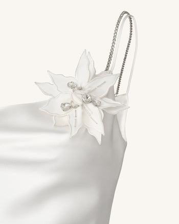 Slip Cristallo Flora - Bianco