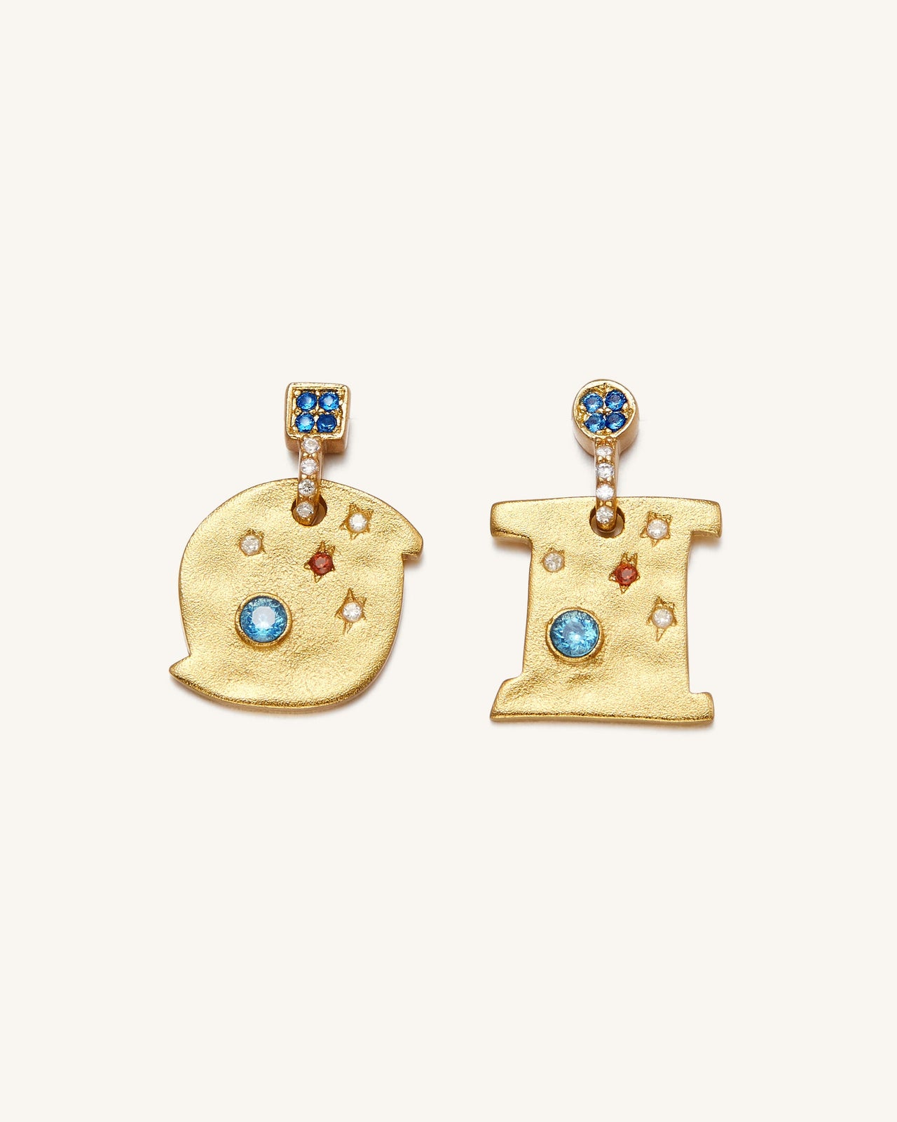 Orecchini Cosmos - Placcato oro 18 ct & Zircone Multicolor