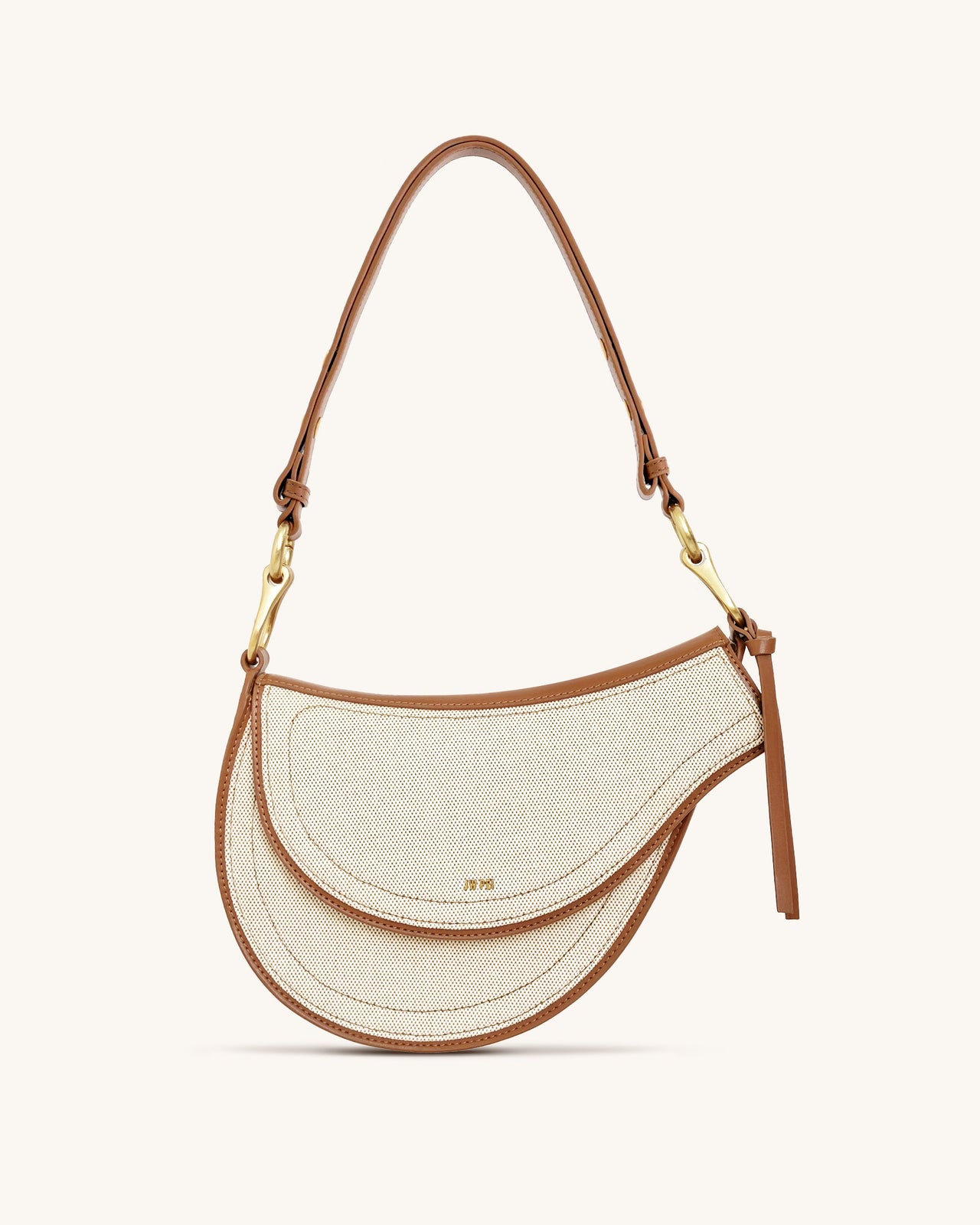 Ashlie Borsa A Tracolla - Tela Marrone