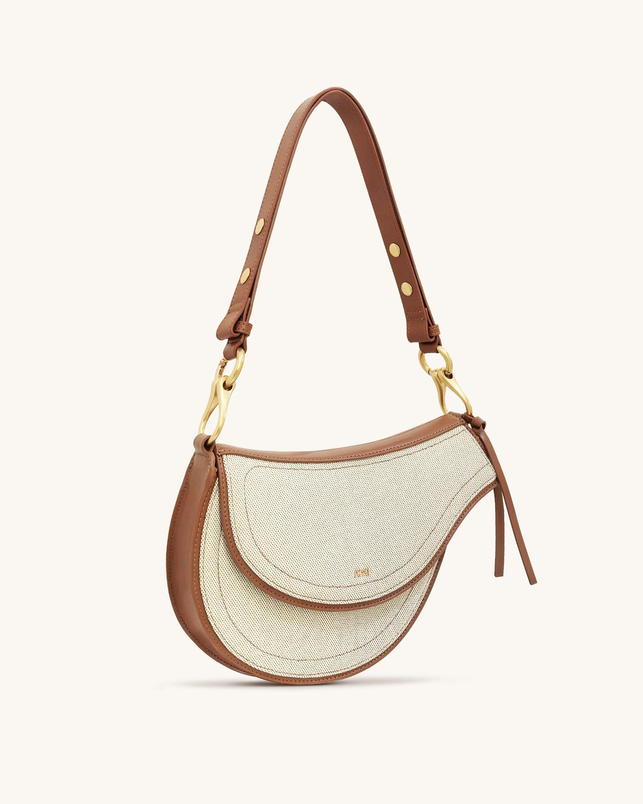 Ashlie Borsa A Tracolla - Tela Marrone