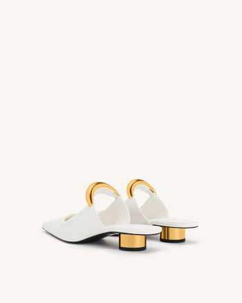 Sabot Helena traforati - Bianco