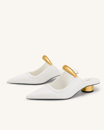 Sabot Helena traforati - Bianco