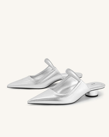 Sabot Helena traforati - Argento