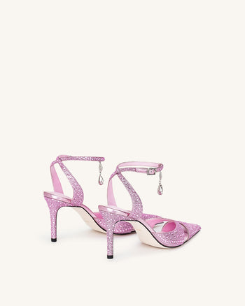 Décolleté con Cristalli Artificiali Haidi - Rosa