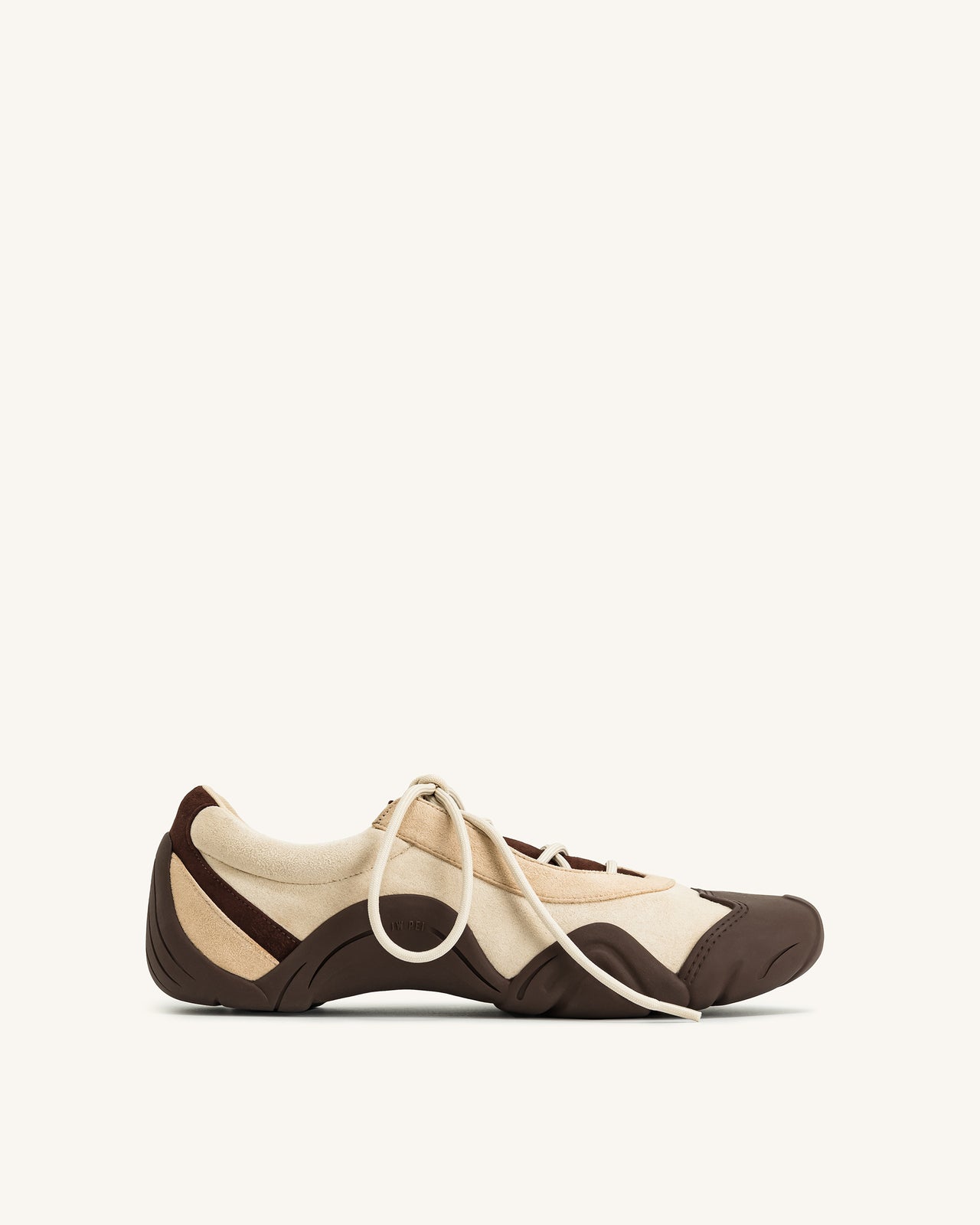 Caitlin Sneakers Ballerina con Lacci - Marrone Chiaro
