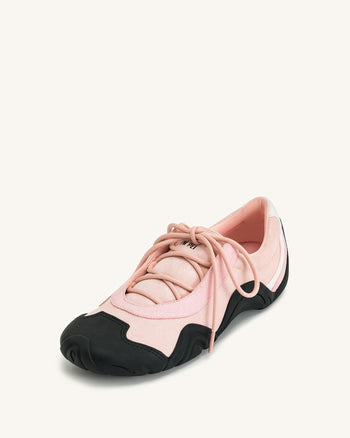 Caitlin Sneakers Ballerina con Lacci - Rosa