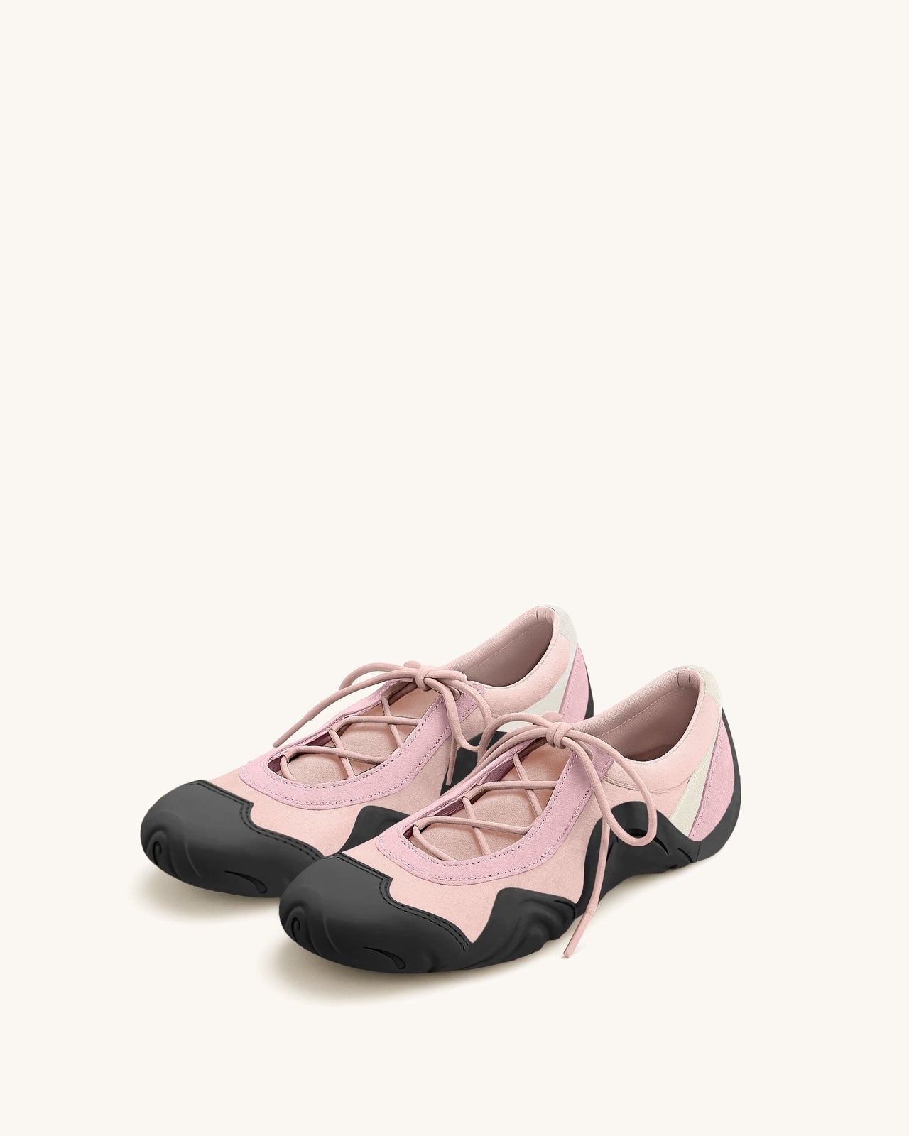 Caitlin Sneakers Ballerina con Lacci - Rosa