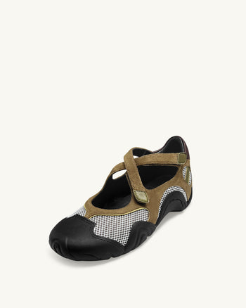 Caitlin Baskets ajourées en mesh - Marron