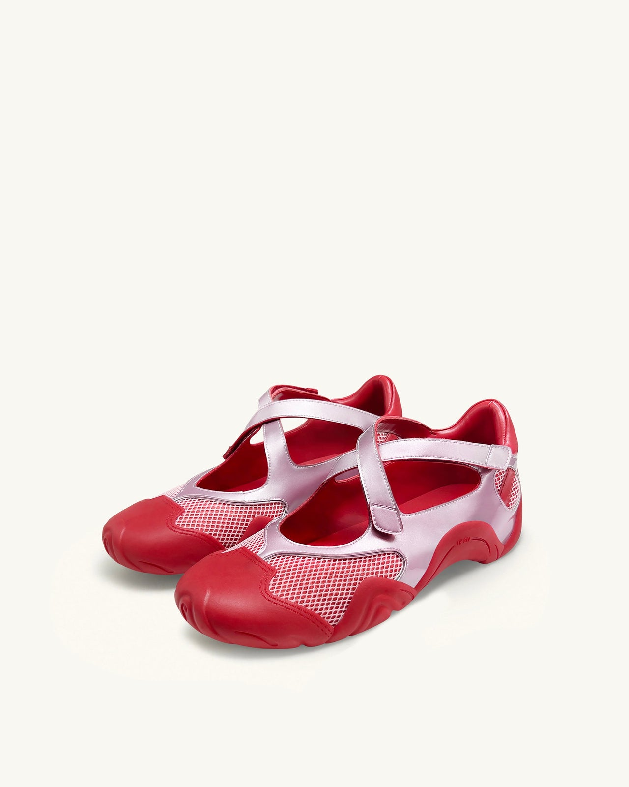 Caitlin Baskets ajourées en mesh - Rose