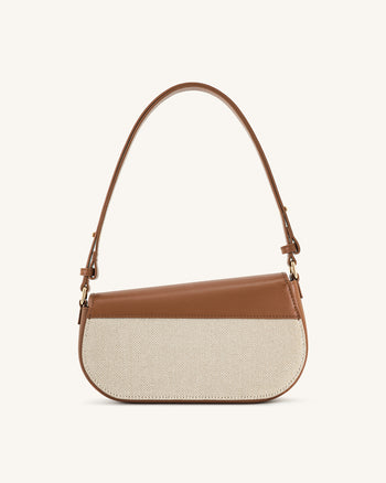 Addisyn Borsa a Spalla - Tela Marrone