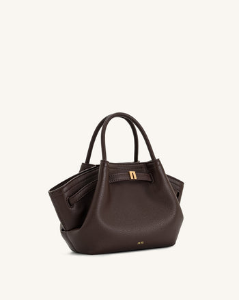 Hana Mini Borsa Tote - Marrone Scuro