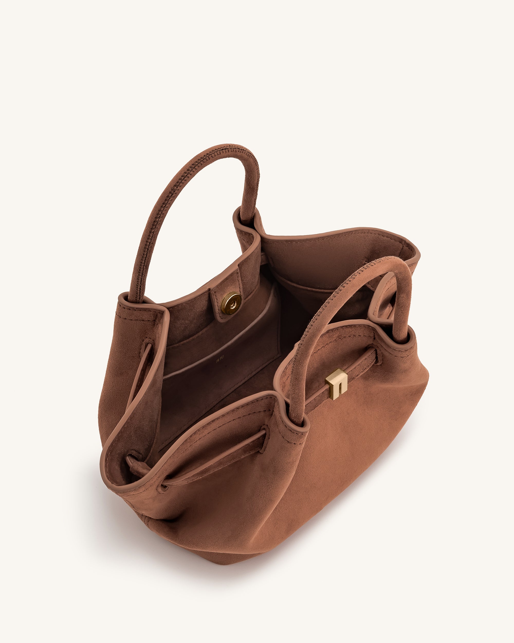 Borsa a tracolla in finta pelle scamosciata da donna, leggera borsa