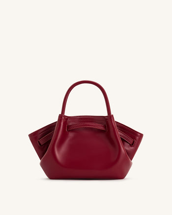 Hana Mini Borsa Tote - Bordeaux
