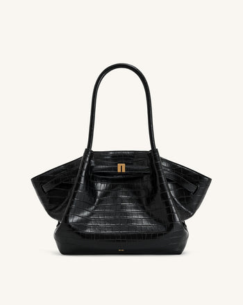 Hana Borsa Media a Tracolla - Crocco Nero