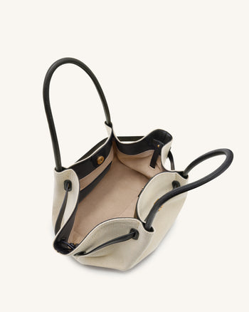 Hana Borsa Tote Media - Tela Nera