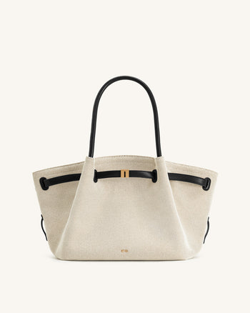 Hana Borsa Tote Media - Tela Nera