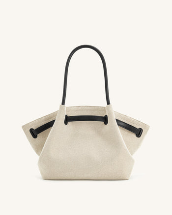 Hana Borsa Tote Media - Tela Nera