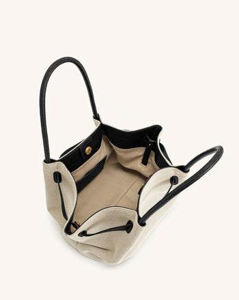 Hana Borsa Tote Media - Tela Nera