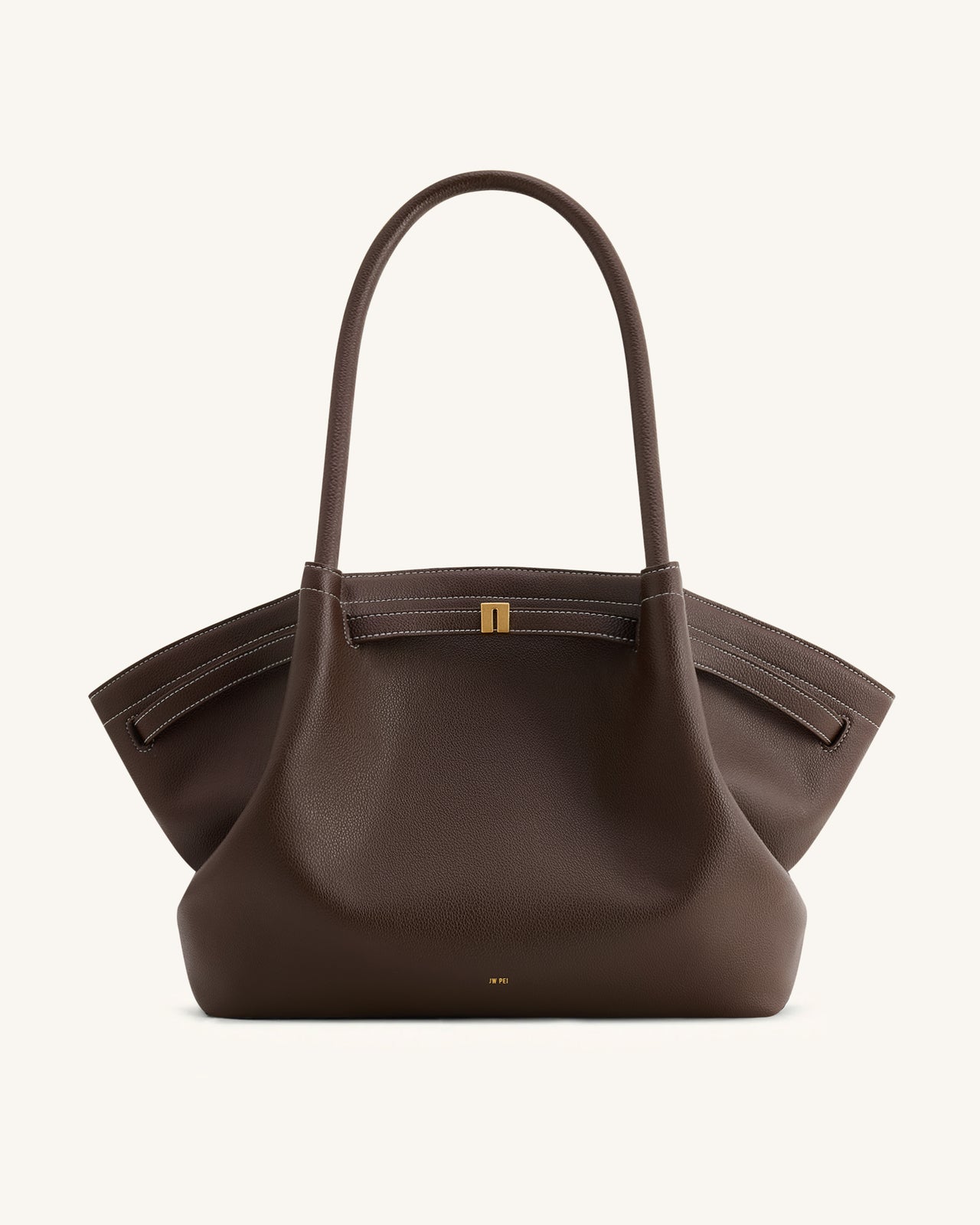 Hana Borsa tote grande - Marrone scuro