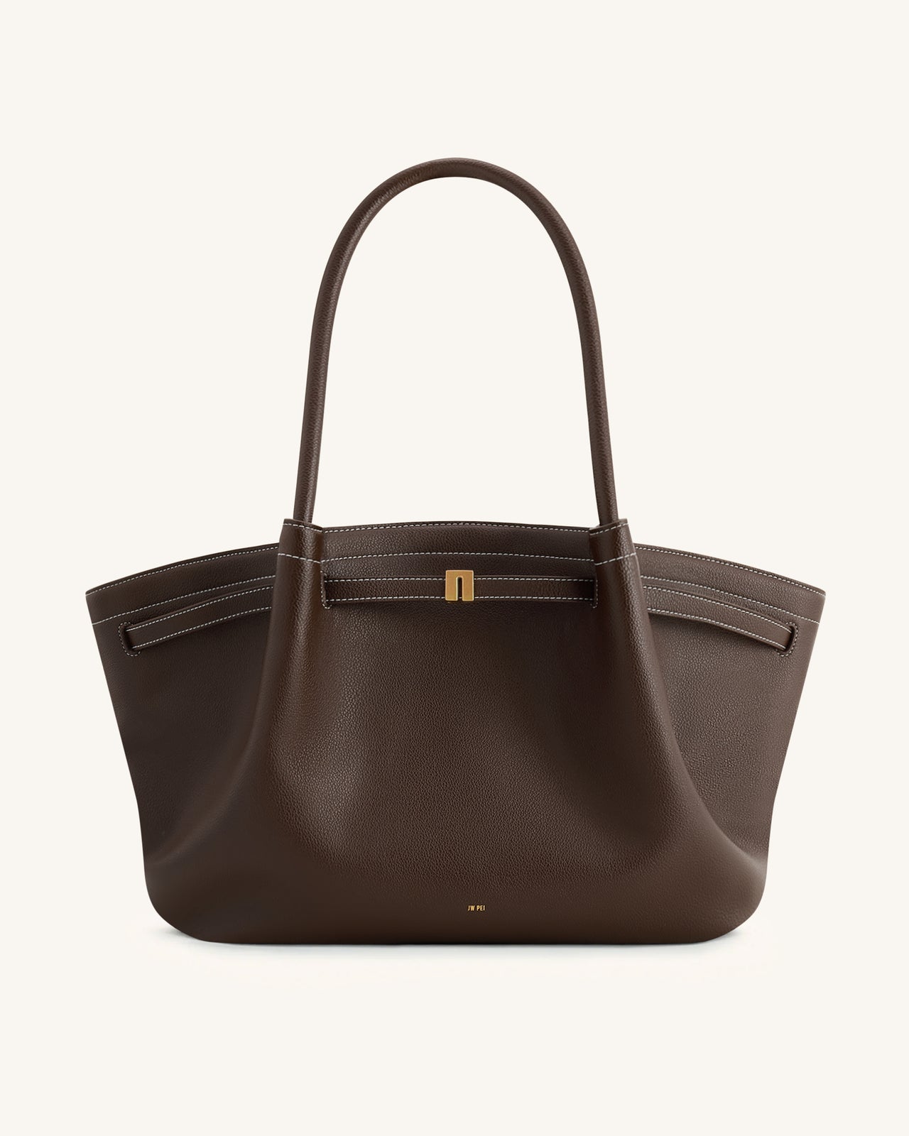 Hana Borsa tote grande - Marrone scuro