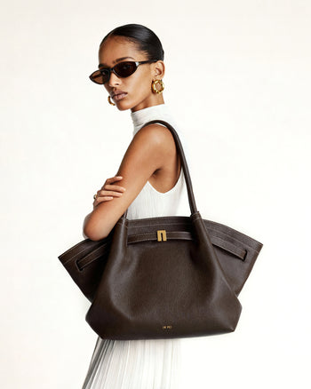 Hana Borsa tote grande - Marrone scuro