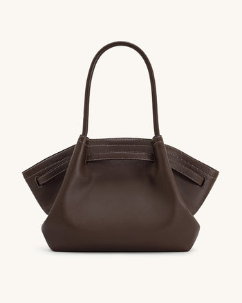 Hana Borsa tote grande - Marrone scuro