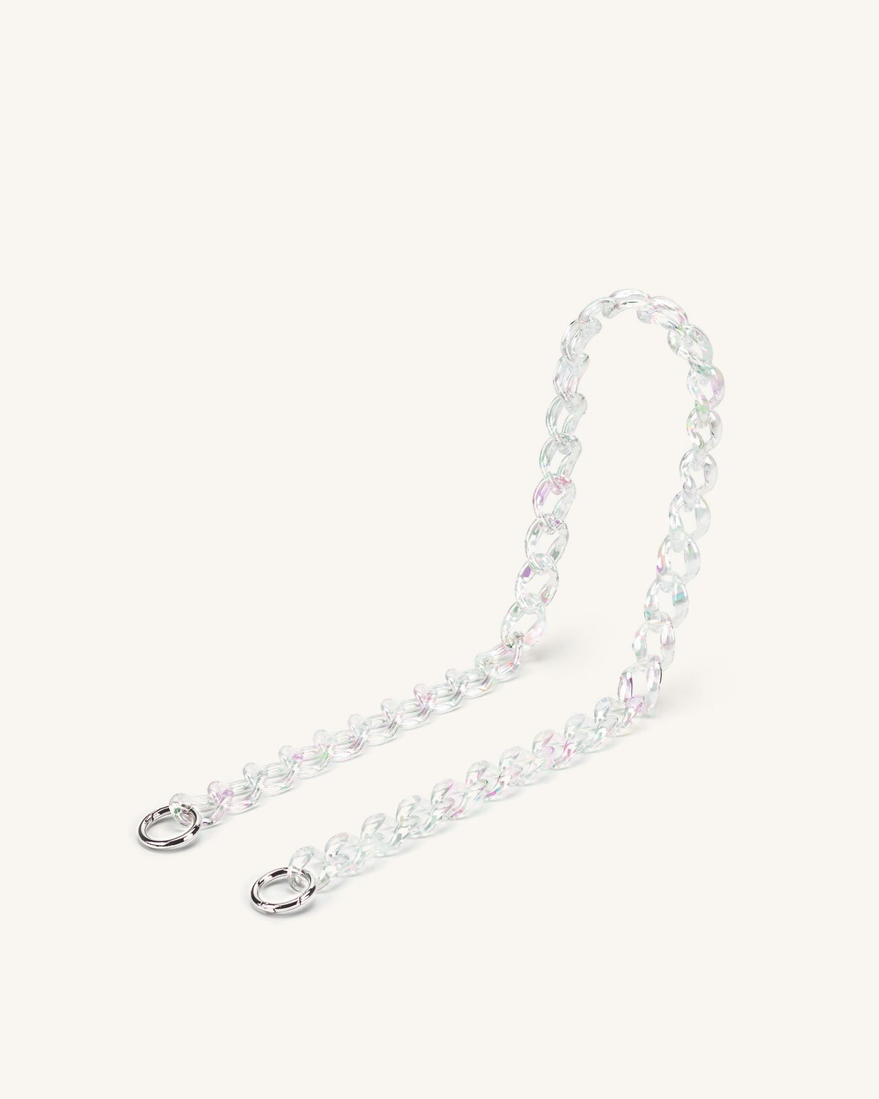 Tara Laser Transparent Acrylic Chain Spalla