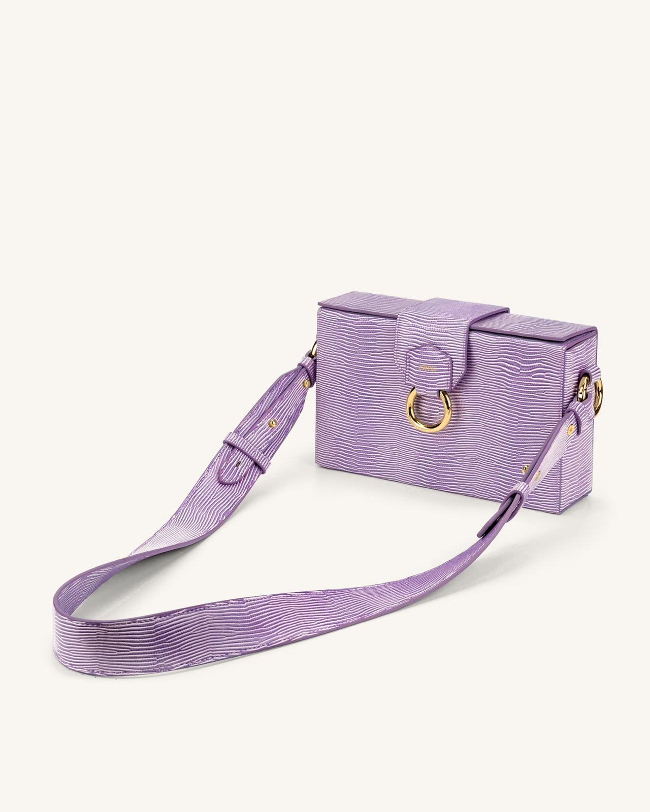 Grace Box Borsa - Viola Lizard
