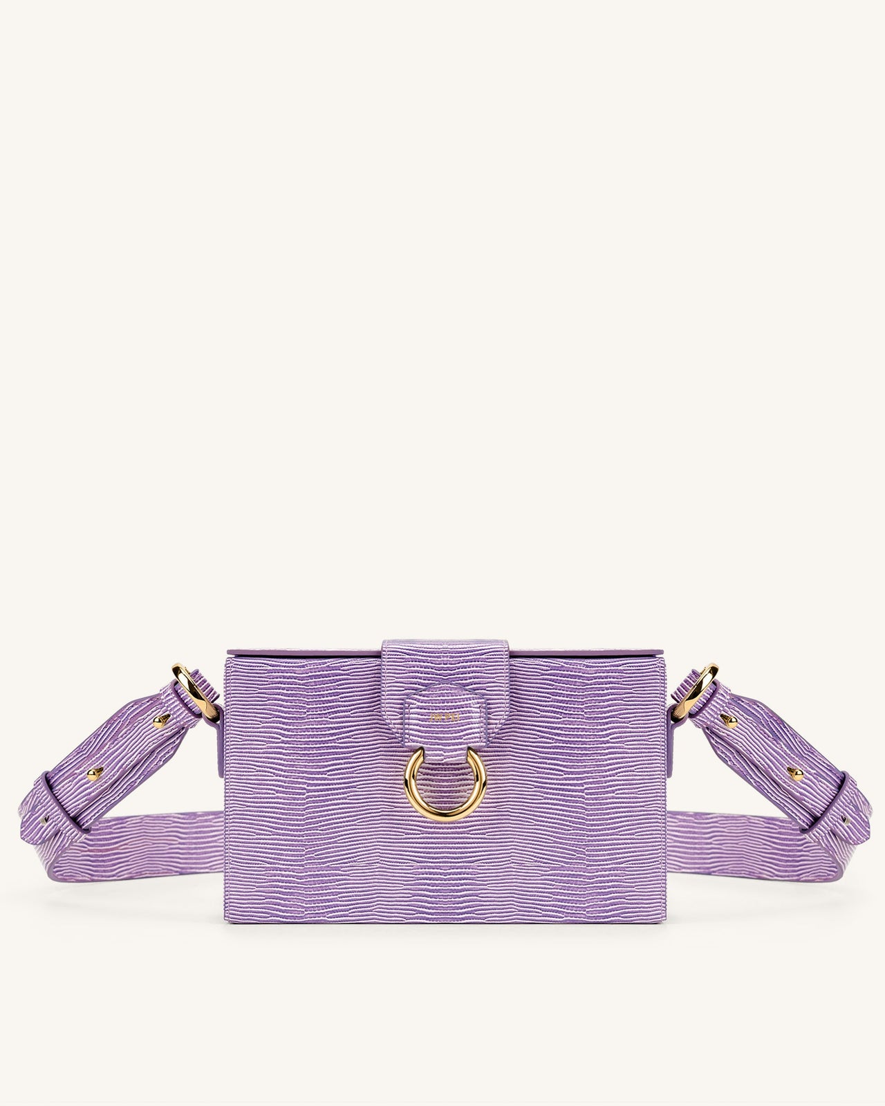 Grace Box Borsa - Viola Lizard