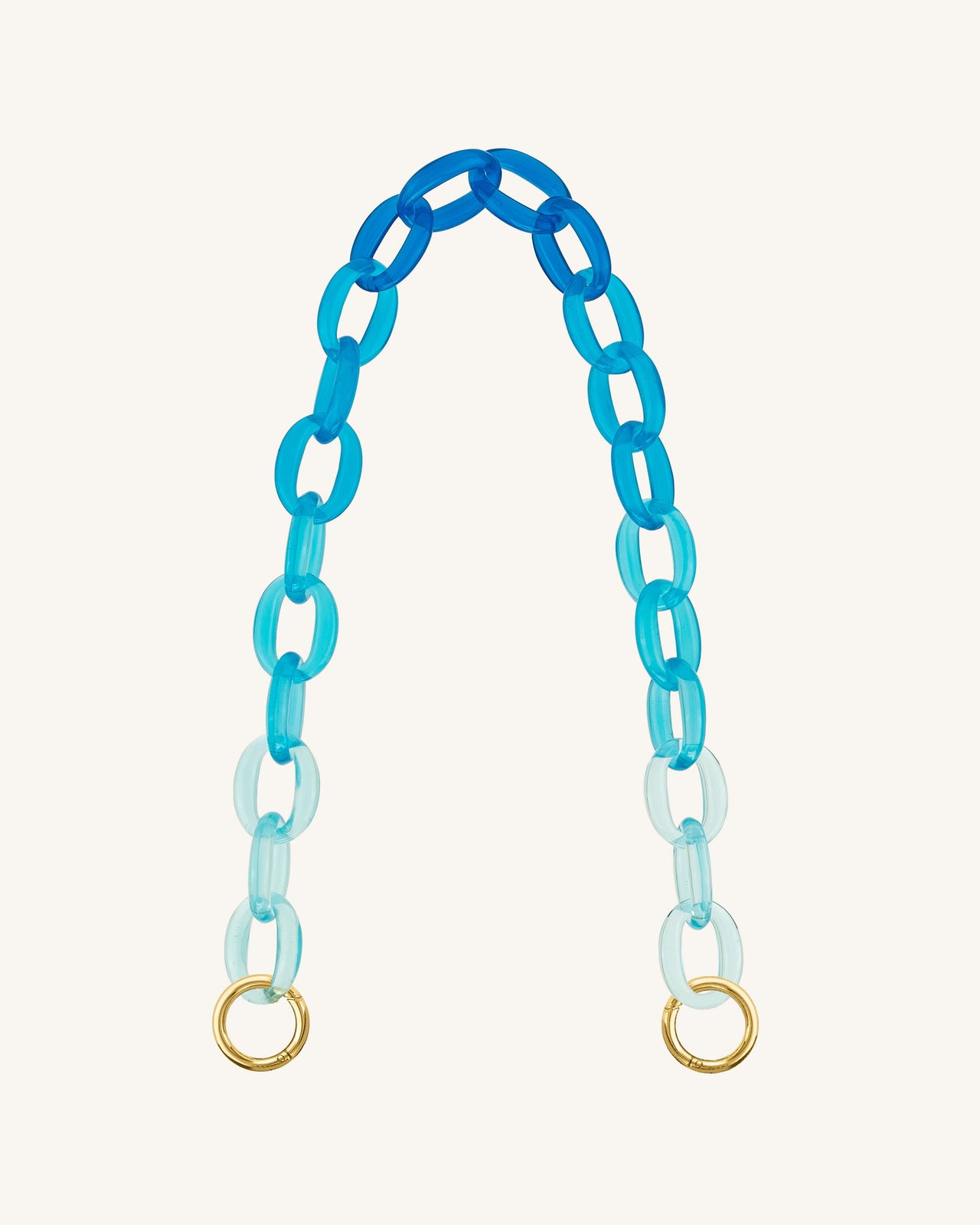 Mya Gradient Acrylic Chain Spalla - Blu
