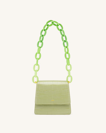 Mya Gradient Acrylic Chain Spalla - Verde