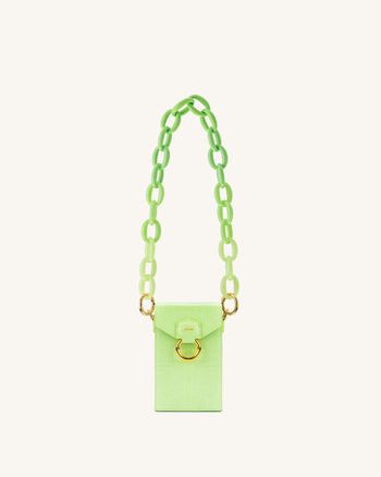 Mya Gradient Acrylic Chain Spalla - Verde
