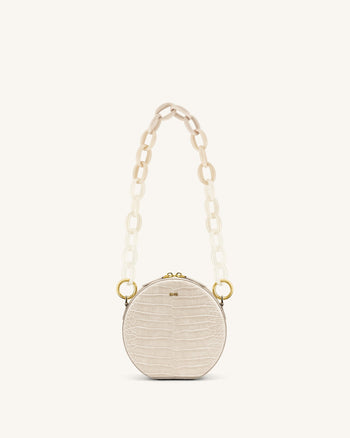 Mya Gradient Acrylic Chain Spalla - Ivory