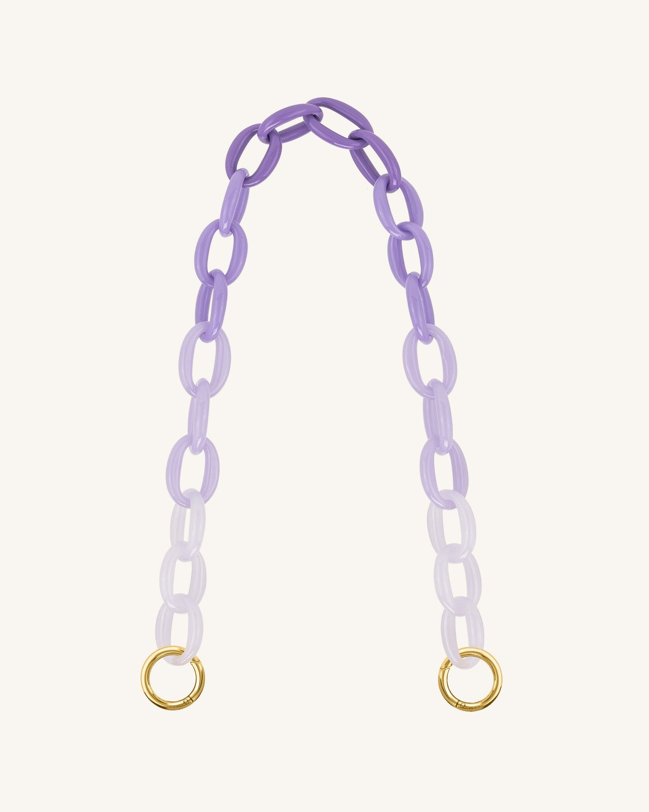 Mya Gradient Acrylic Chain Spalla - Viola