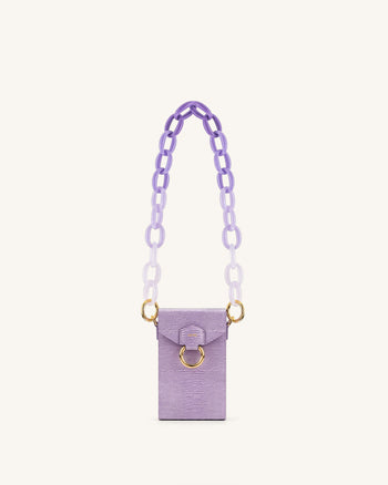 Mya Gradient Acrylic Chain Spalla - Viola