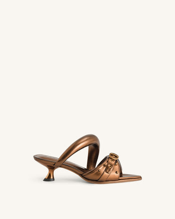 Sara sabot borchiato metallico - Oro