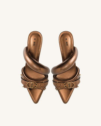 Sara sabot borchiato metallico - Oro