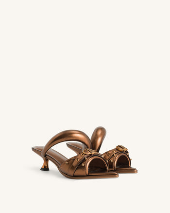 Sara sabot borchiato metallico - Oro