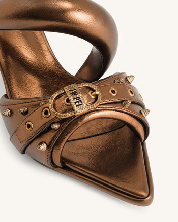 Sara sabot borchiato metallico - Oro