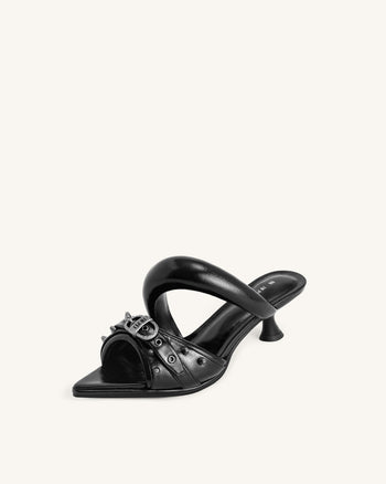 Sara sabot borchiato - Nero