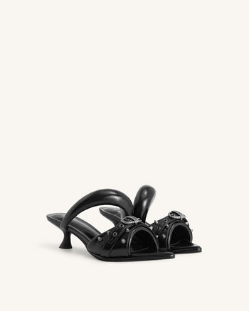 Sara sabot borchiato - Nero