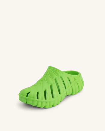 Zoccolo con piattaforma e foglia di Tara - Verde neon
