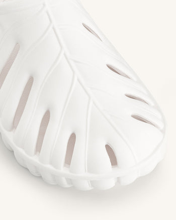 Zoccolo con piattaforma e foglia di Tara - Bianco