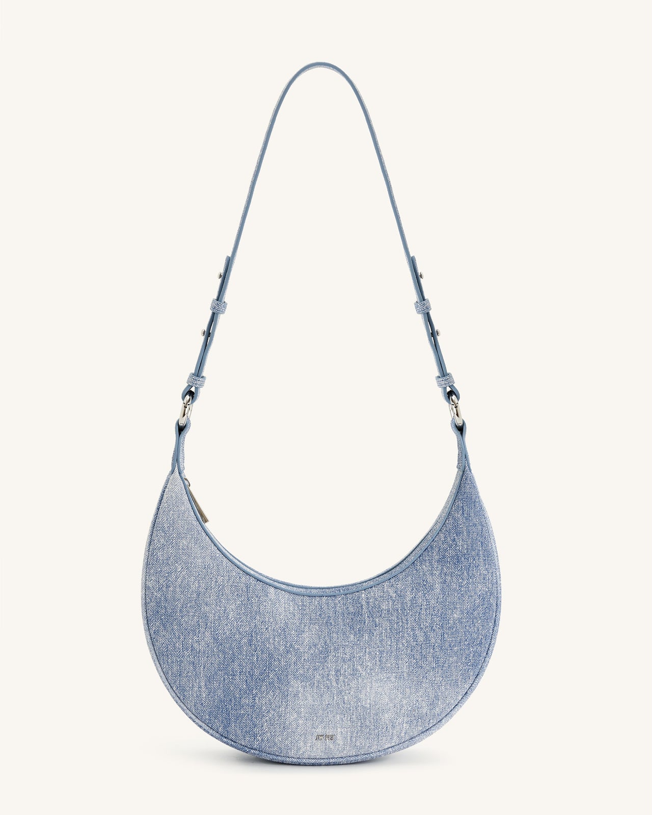 Borsa a tracolla in denim stampato Carly - Blu