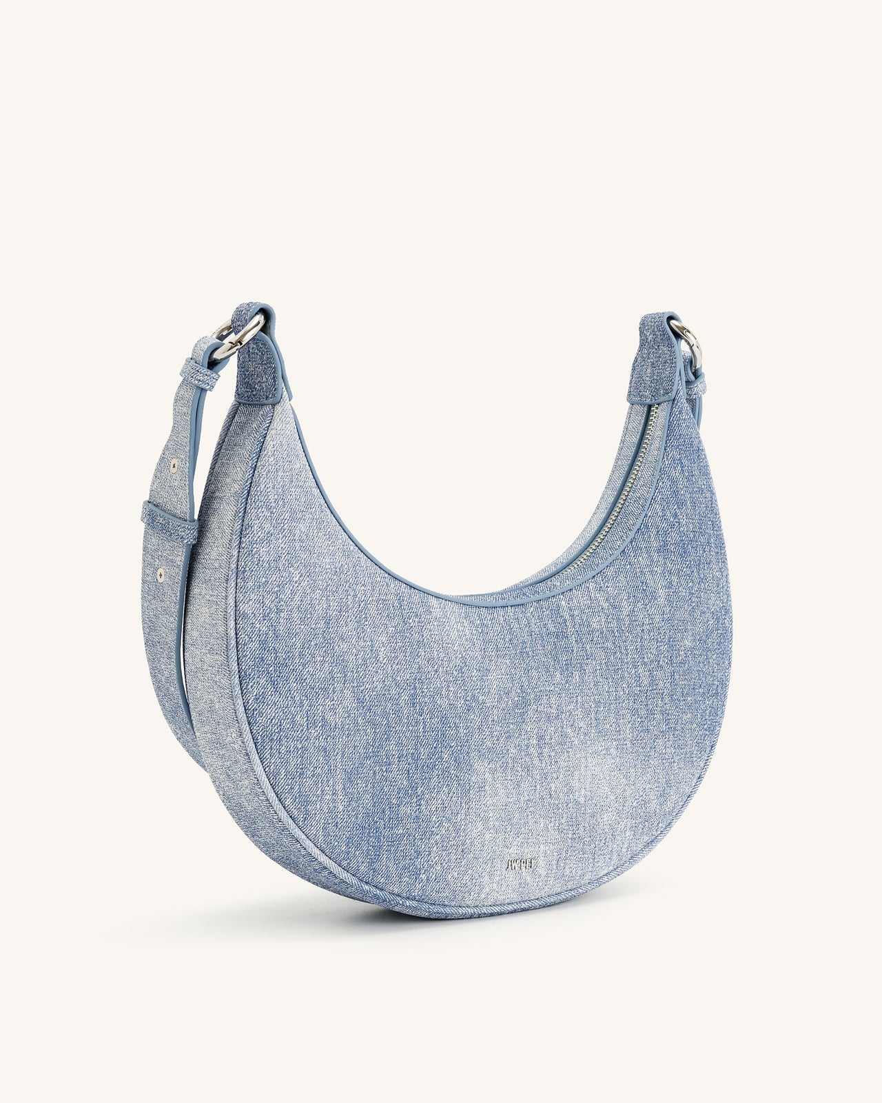 Borsa a tracolla in denim stampato Carly - Blu