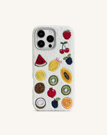 Custodia per Telefono Fruit Fiesta – Bianco Multicolore