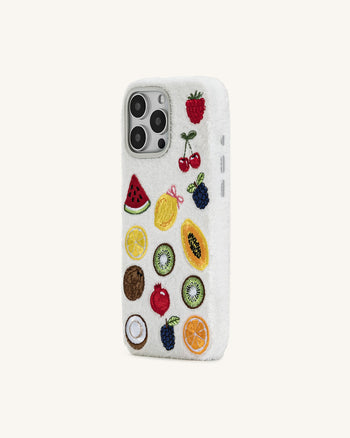 Custodia per Telefono Fruit Fiesta – Bianco Multicolore