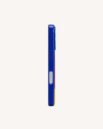 Custodia per iPhone con Motivo Fiamma – Blu Multicolore
