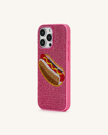 Custodia per iPhone Hot Dog – Rosa Multicolore